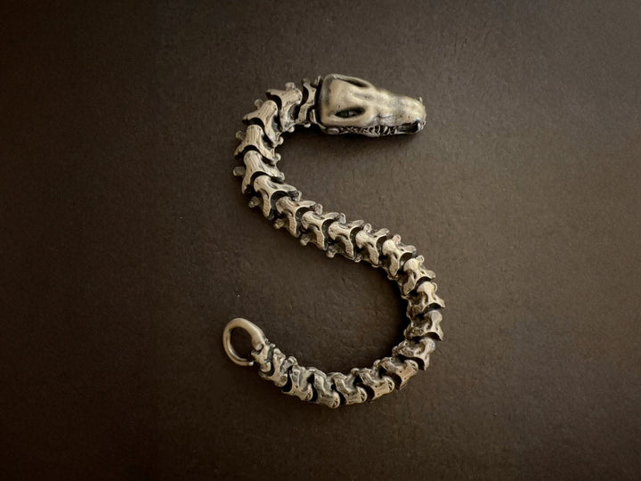 Large snake bones bracelet