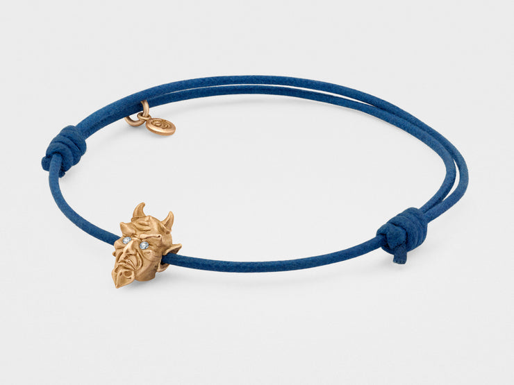 Devil Bracelet in Rose Gold with Diamond Eyes