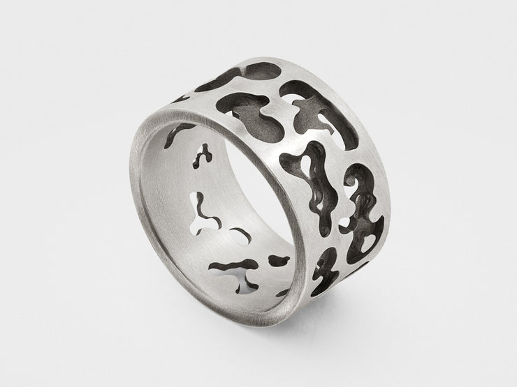Camouflage Ring in Sterling Silver