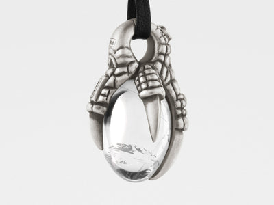 Eagle Claw Pendant with Rock Crystal