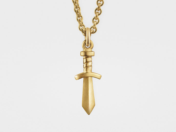 Gladiator Sword Pendant in 18K Gold