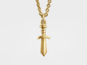 Gladiator Sword Pendant in 18K Gold