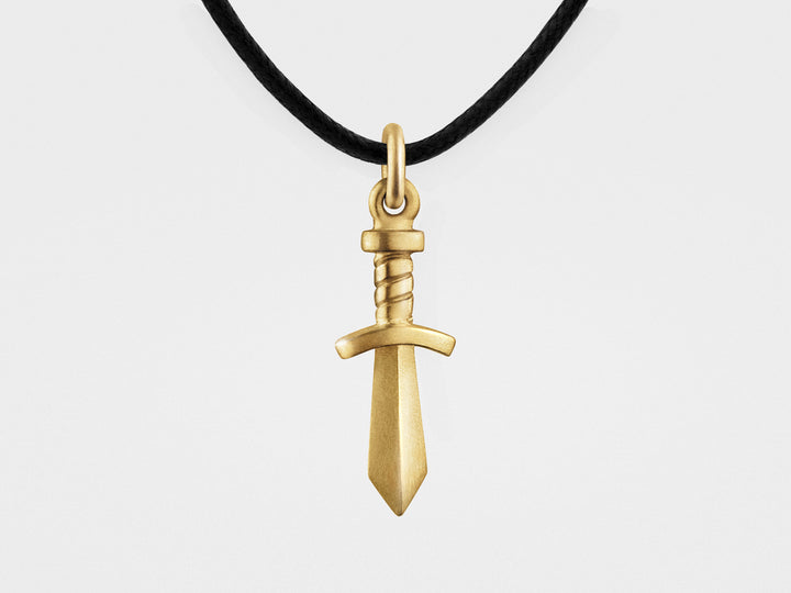 Gladiator Sword Pendant in 18K Gold