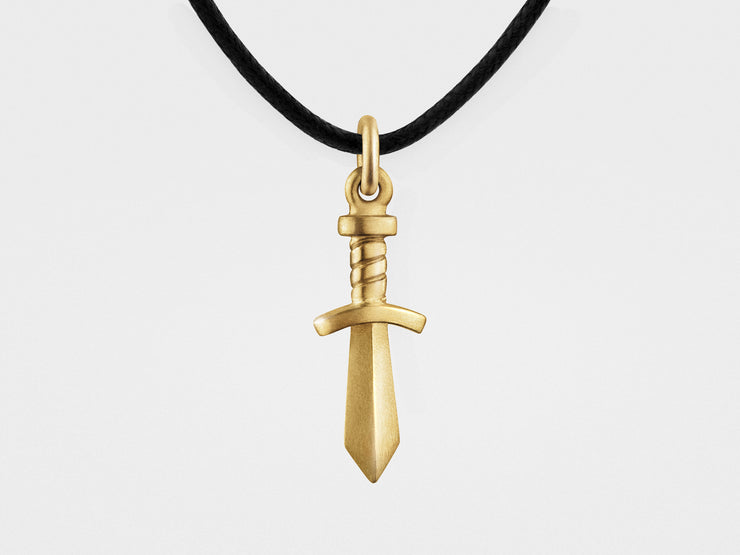 Gladiator Sword Pendant in 18K Gold