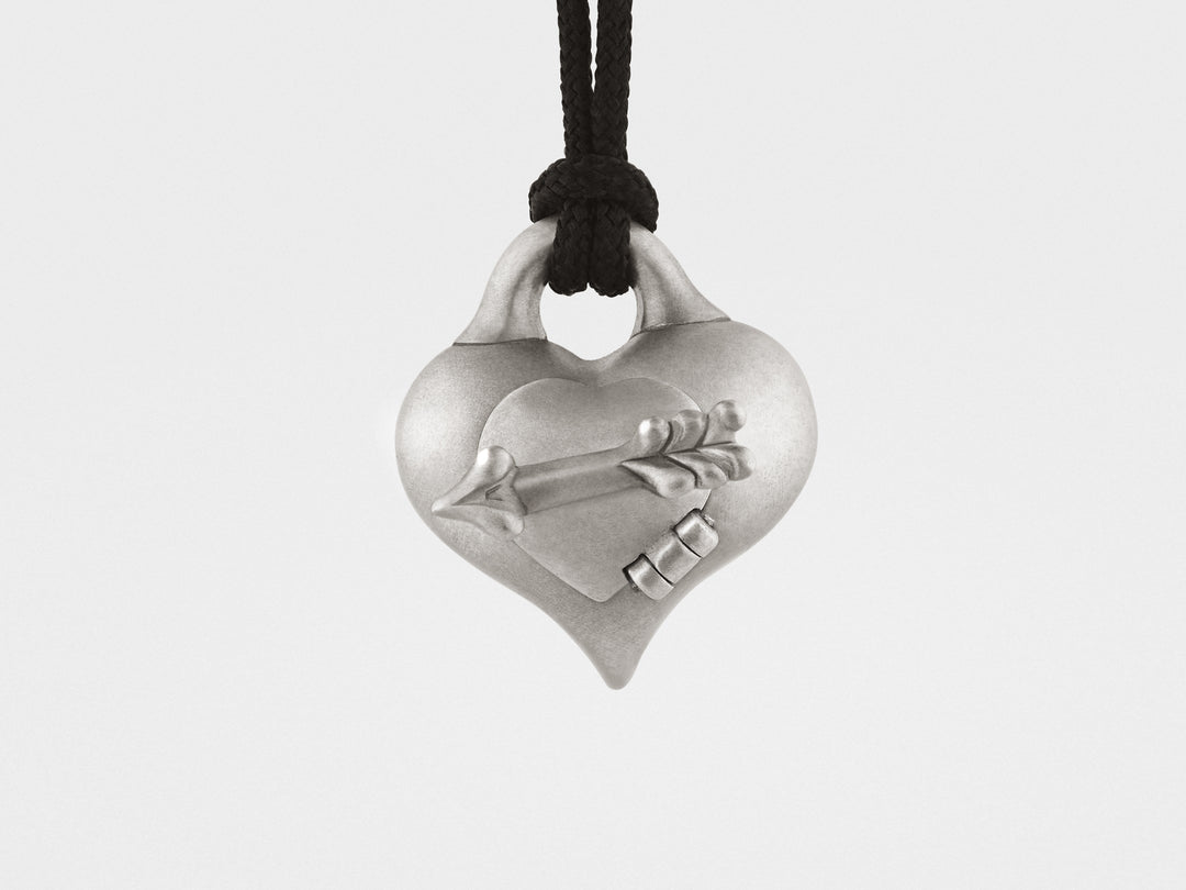 Heart and Arrow Pendant with Secret Compartment