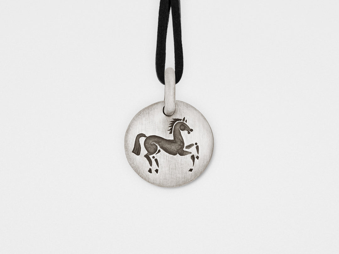 Horse Charm Pendant in Sterling Silver