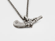 Gun Pendant in Sterling Silver