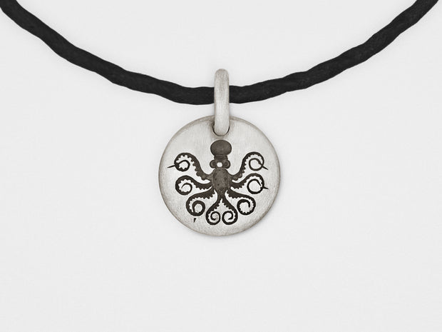 Octopus Charm Bracelet in Sterling Silver