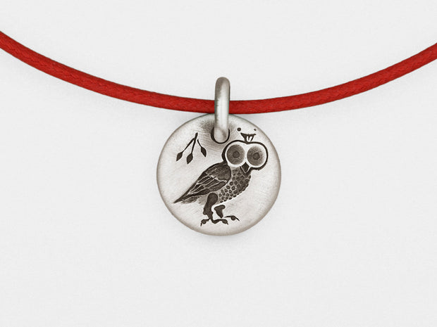 Owl Charm Bracelet in Sterling Silver