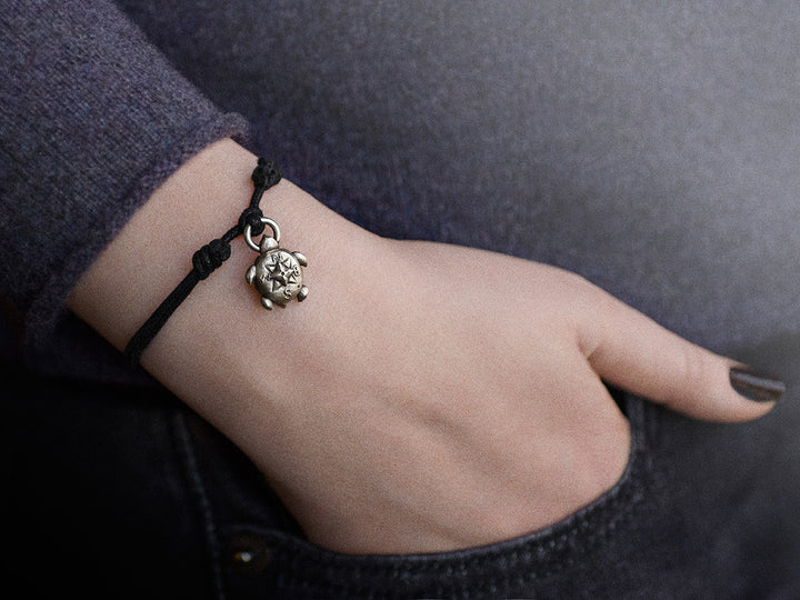 Turtle “Compass Rose” Bracelet with Secret Compartment