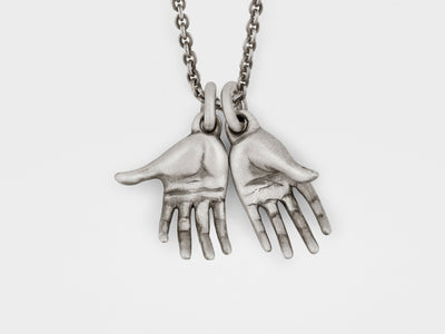 Hands Pendant in Sterling Silver